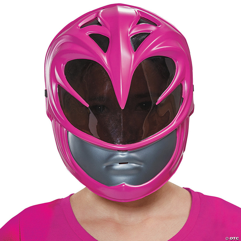 Kid's Mighty Morphin Power Rangers Pink Ranger Vacuum Mask Image