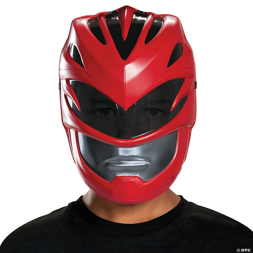 Kid's Mighty Morphin Power Rangers Red Ranger Vacuum Mask Image