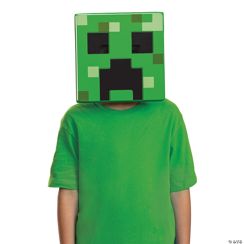 Kids Minecraft&amp;#8482; Creeper 3D Paper Mask Image