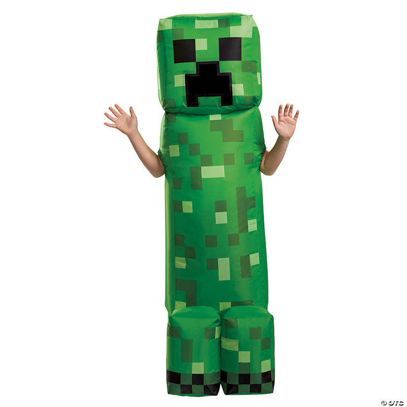 Kids' Minecraft Creeper Inflatable Costume Image