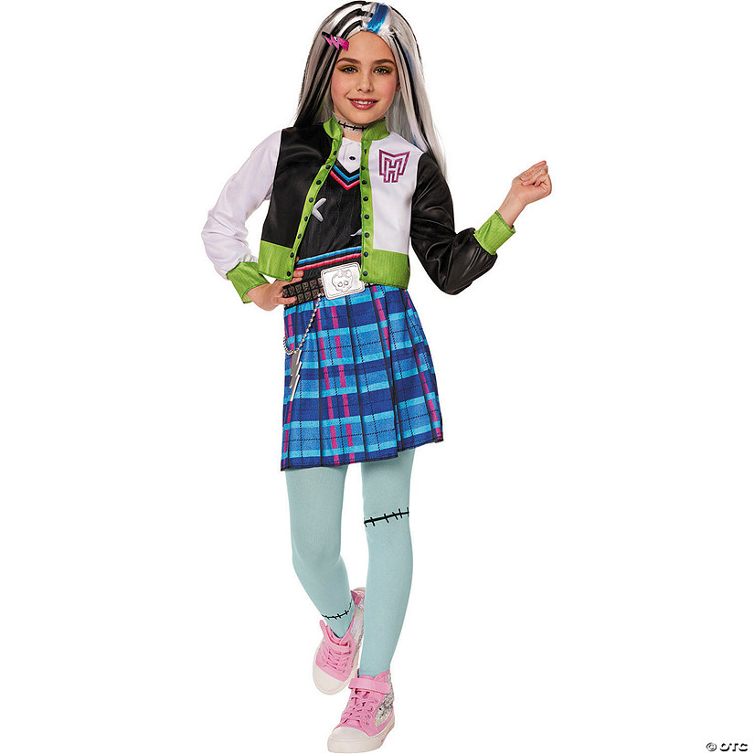 Kids Monster High&amp;#8482; Multicolored Frankie Stein Costume Image