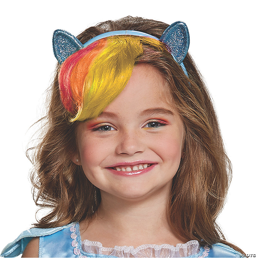 Kid's My Little Pony Rainbow Dash Headpiece with Hair Image
