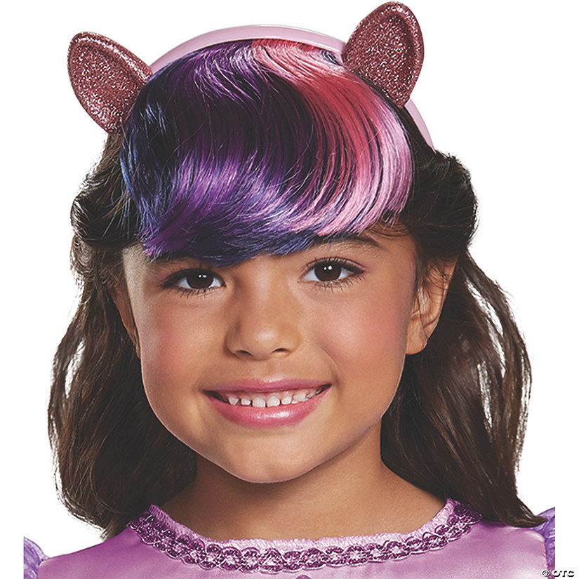 Kid's My Little Pony Twilight Sparkle Headpiece with Hair Image