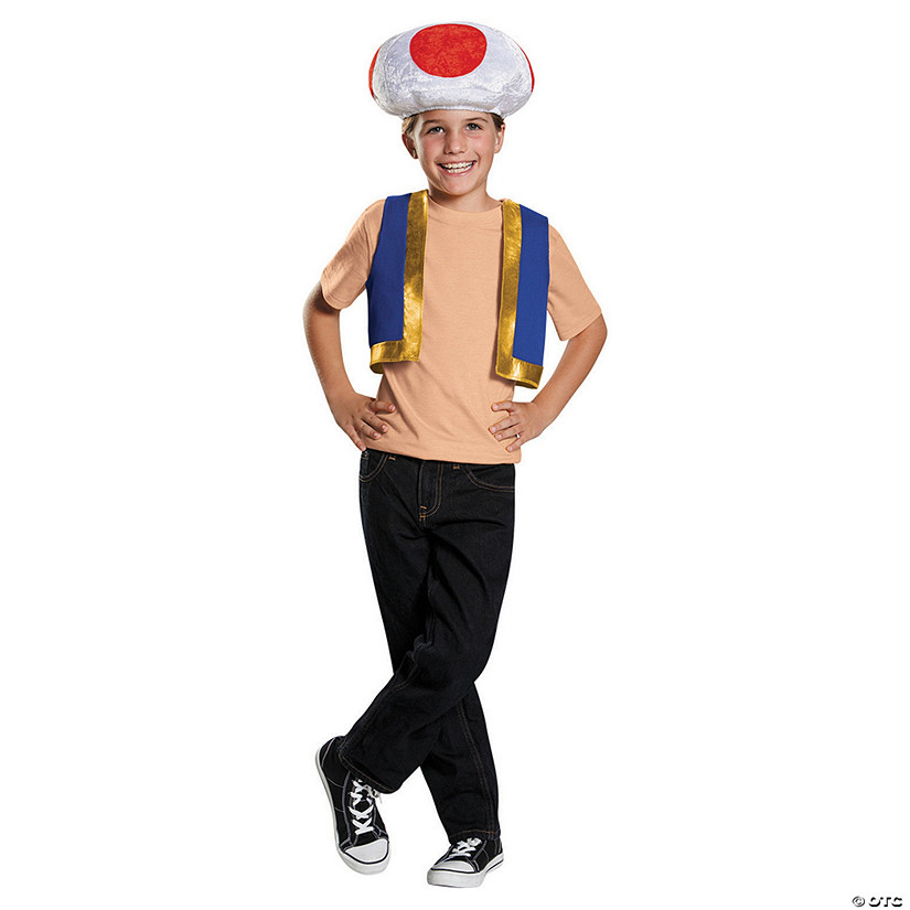 Kid's Nintendo Super Mario Bros. Toad Costume Kit Image