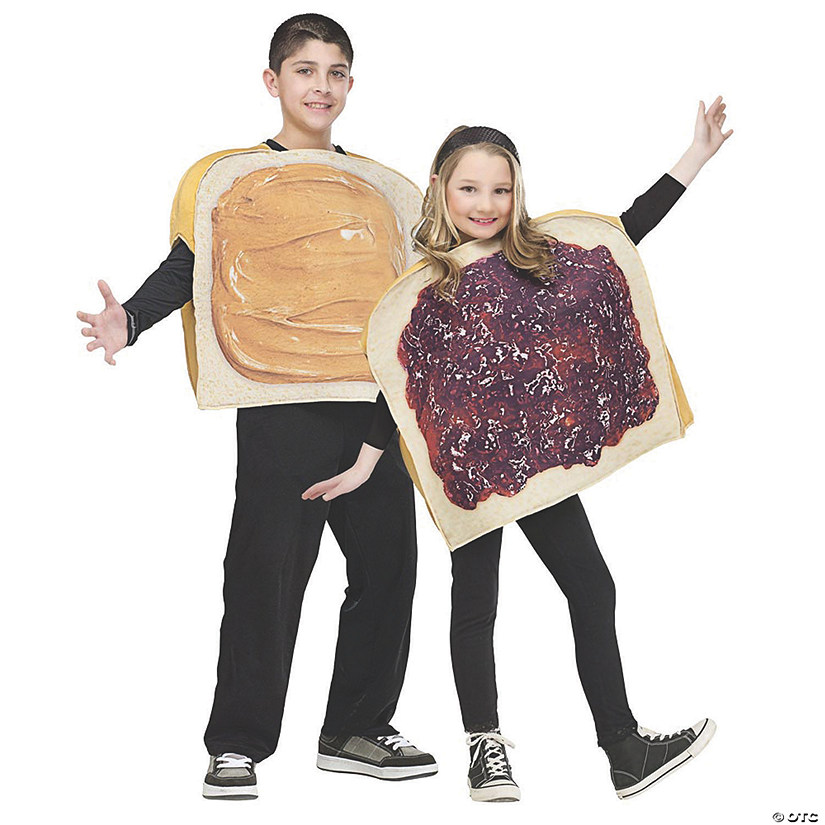 Kid's Peanut Butter N Jelly Costume Image
