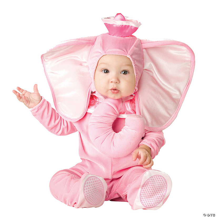 Kids Pink Elephant Costume Image