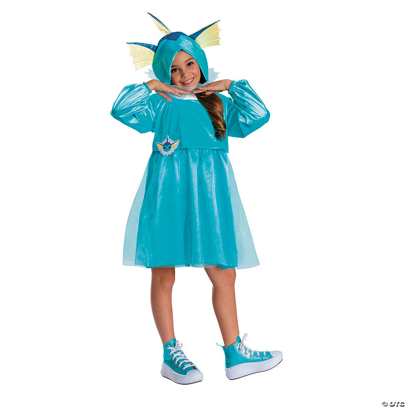 Kids Pok&amp;#233;mon&amp;#8482; Vaporeon Hooded Dress Costume Image
