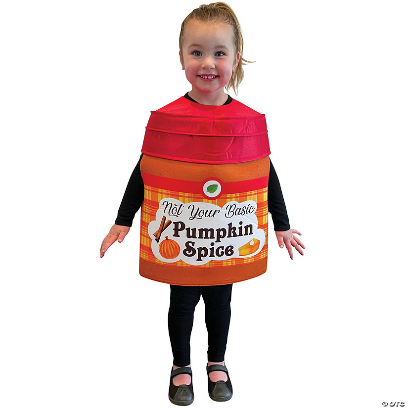 Kids Pumpkin Spice Seasoning Costume Image