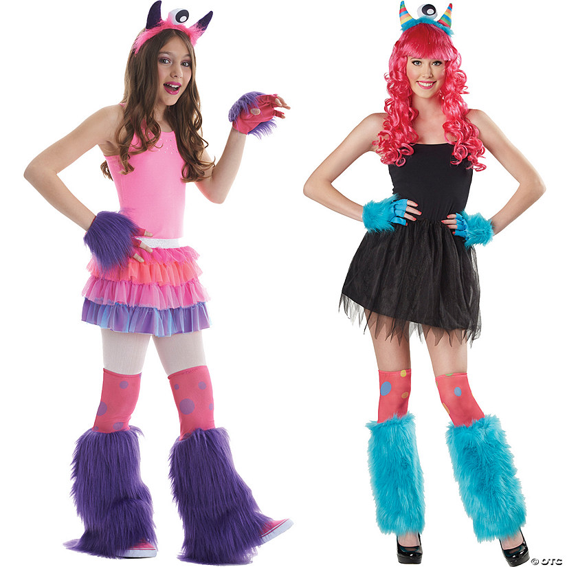 Kid's Purple Monster Costume Kit Image