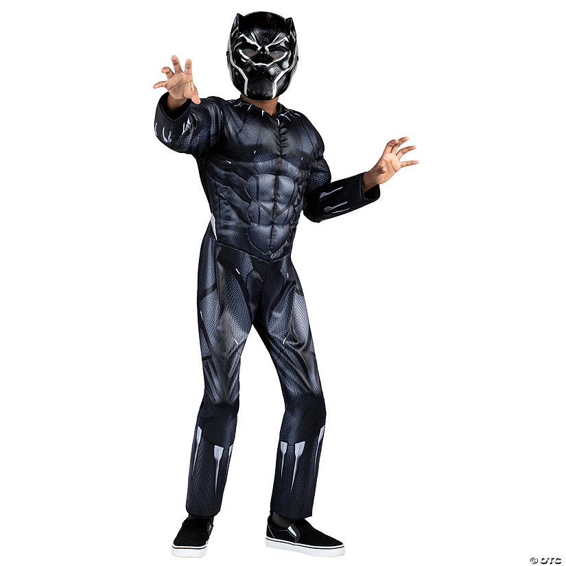 Kids Qualux Black Panther Costume Image