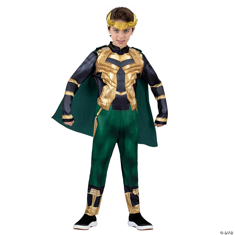 Kids Qualux Marvel Loki Jumpsuit Costume - Small 4-7 Image