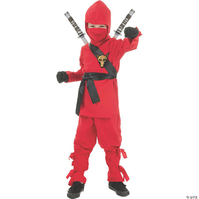 Ninja Red Childrens Costume