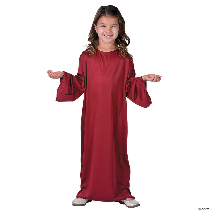 Kids S/M Maroon Nativity Gown Image