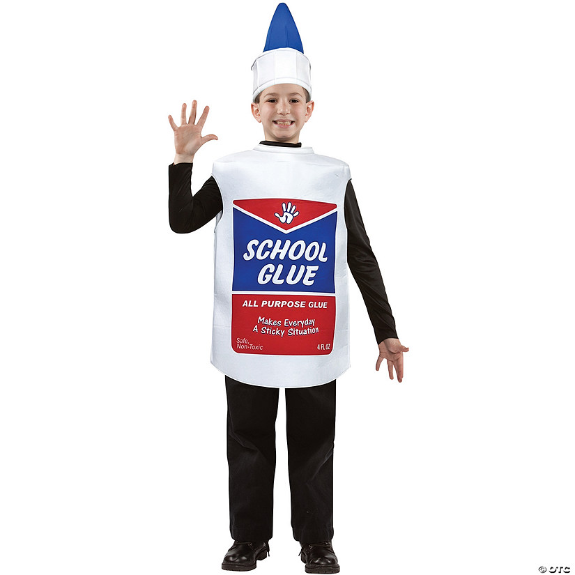 Kids School Glue Squeeze Bottle Costume Image