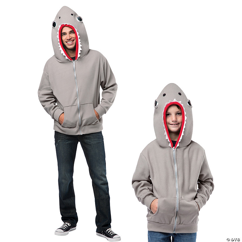 Kids Shark Hoodie Costume Image