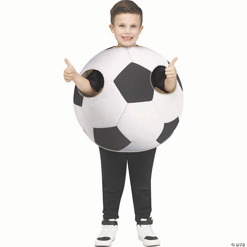 Kids Soccer Sports Ball Polyester Tunic Costume Image