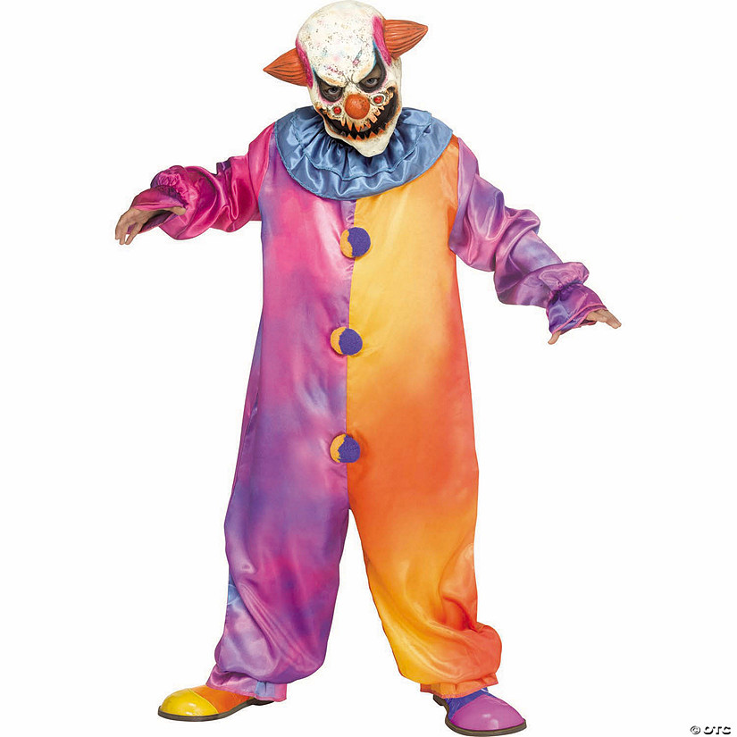 Kids Tie-Die Clown Jumpsuit Costume Image