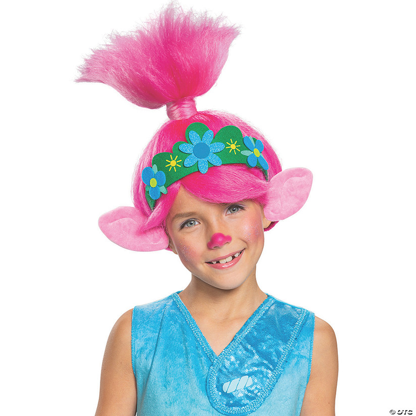 Kid's Trolls Movie 2 Queen Poppy Wig Image