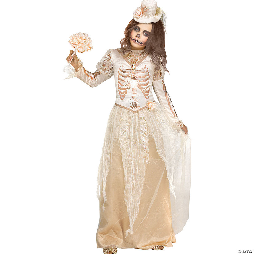 Kids Victorian Bride Costume Image
