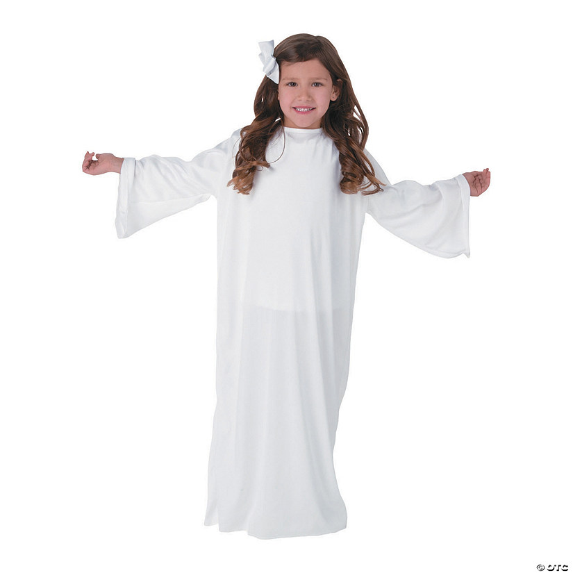 Kids' White Angel Gown - Small/Medium Image