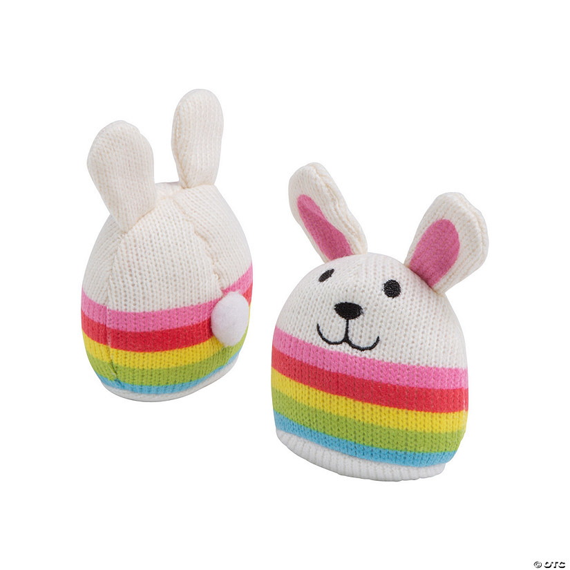 Knitted Egg-Shaped Stuffed Bunnies &#8211; 12 Pc. Image