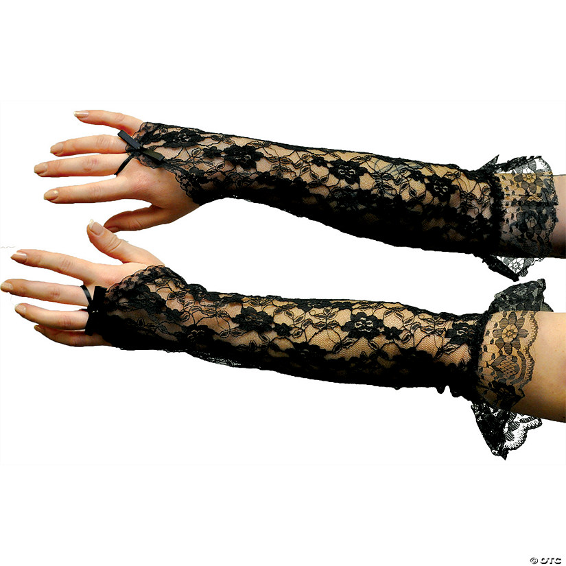 Lace Fingerless Gloves Image