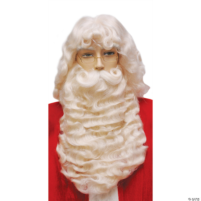 Large Santa Wig And Beard Set Image