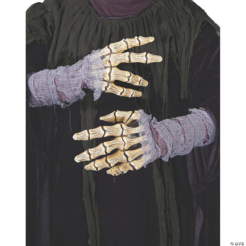 Latex Bone Hands With Gauze Image