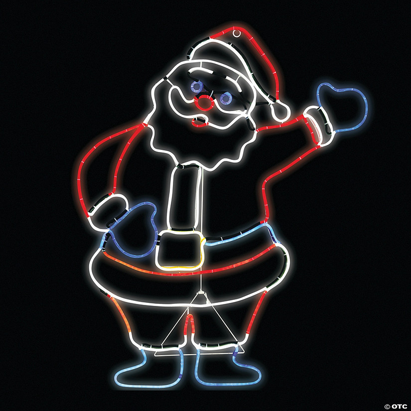 Light-Up Glo Santa Outdoor Sign Image