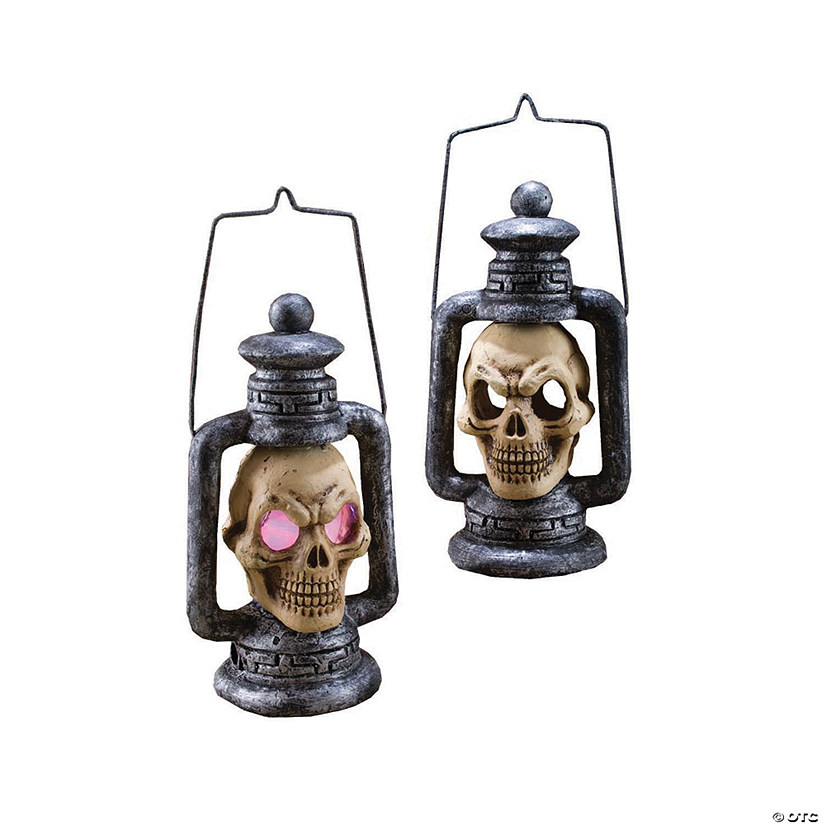 Light-Up Skull Lantern Image
