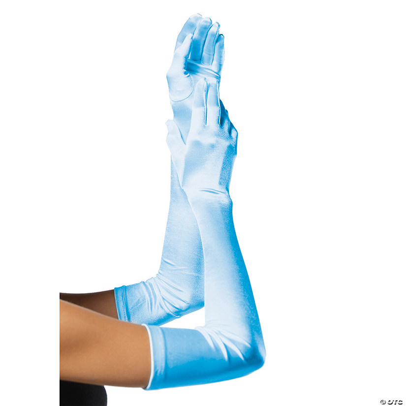 Long Satin Gloves Image