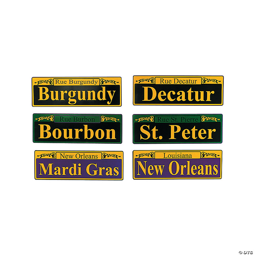 Mardi Gras Cutouts - 6 Pc. Image