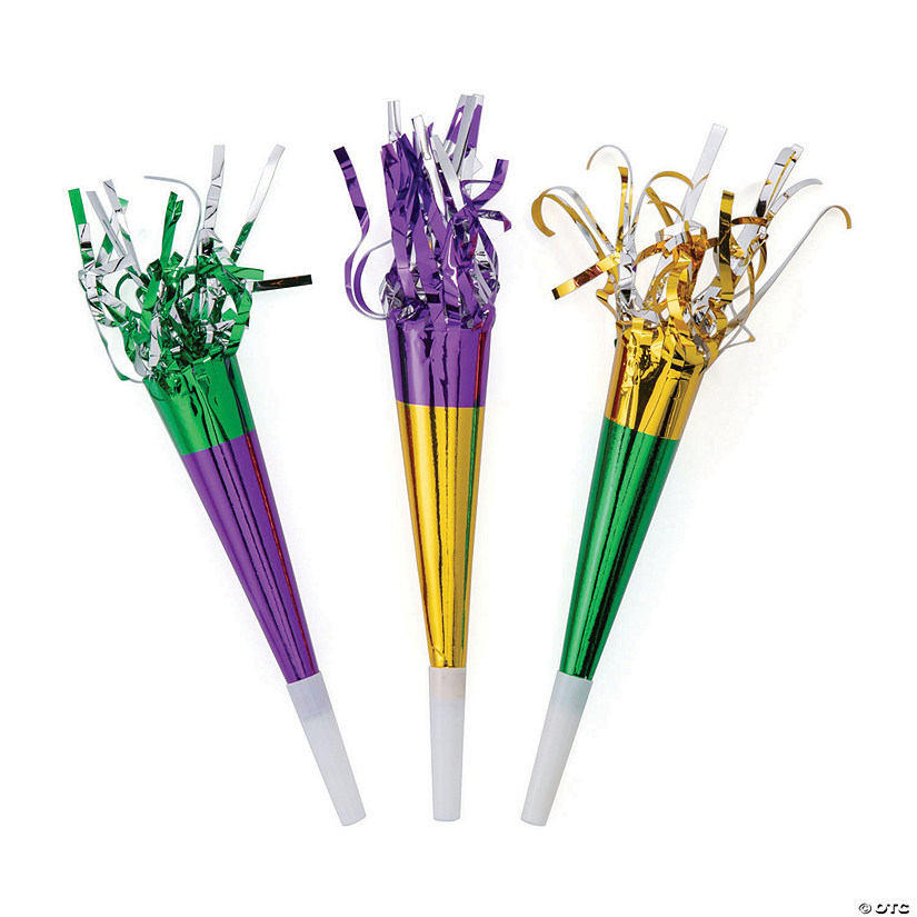 Mardi Gras Party Horns - 12 Pc. Image
