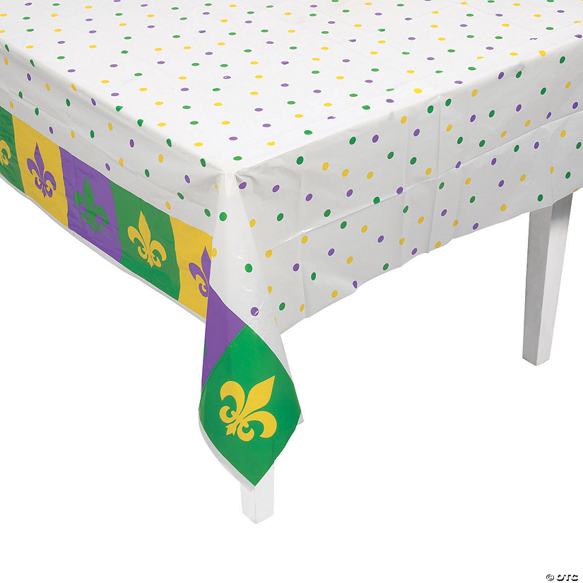 Mardi Gras Plastic Tablecloth Image