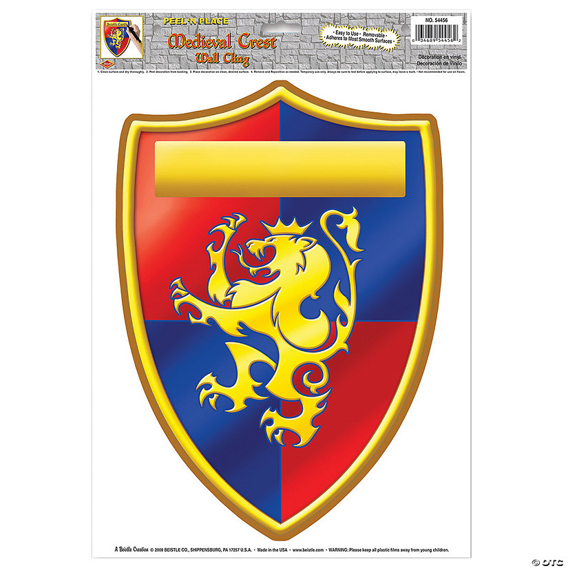 Medieval Crest Wall Cling Image
