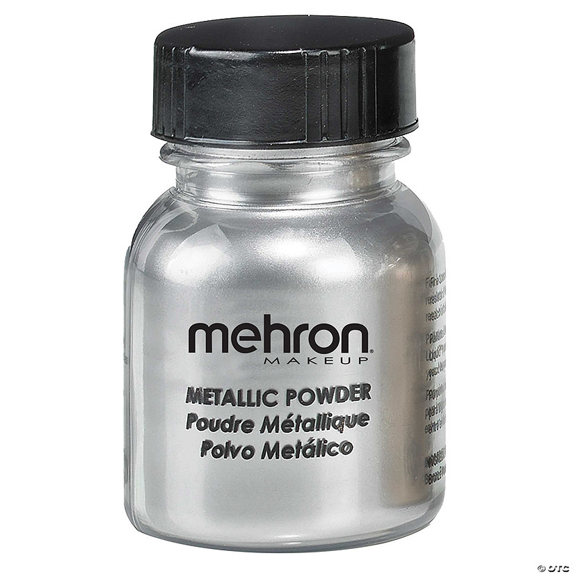 Mehron Metallic Makeup Powder Silver Image