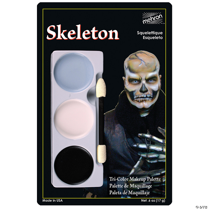 Mehron Skeleton Tri-Color Makeup Palette Image