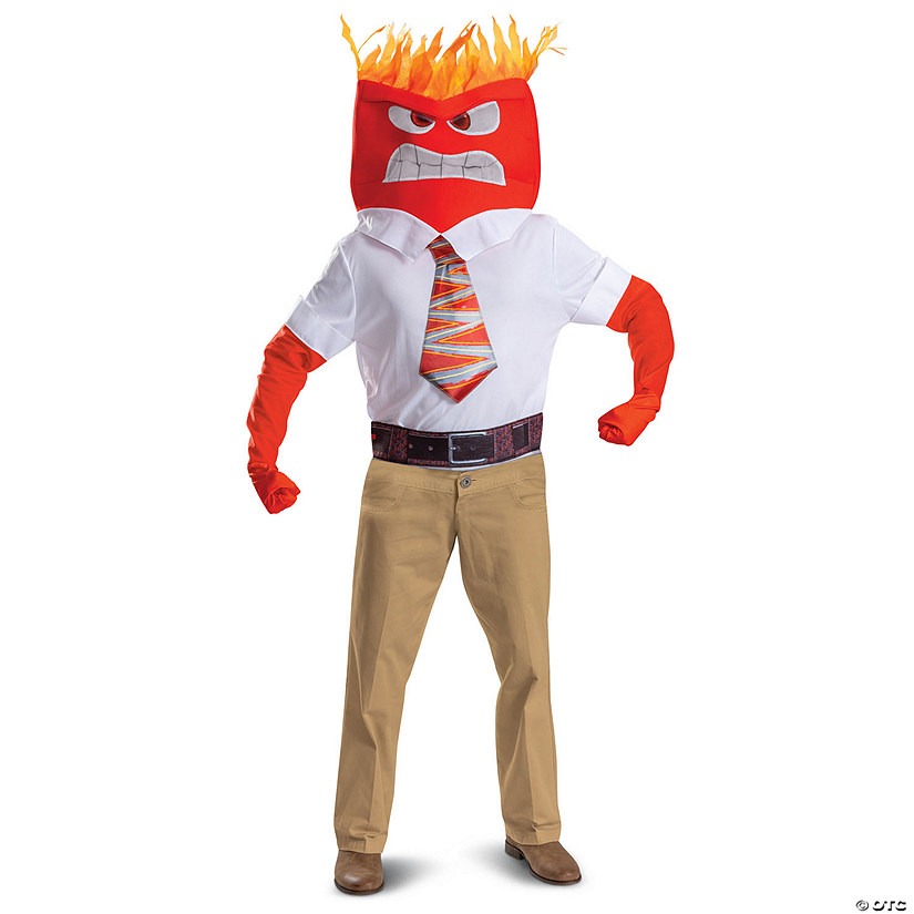 Men&#8217;s Disney/Pixar Inside Out 2 Red Anger Costume Kit Image