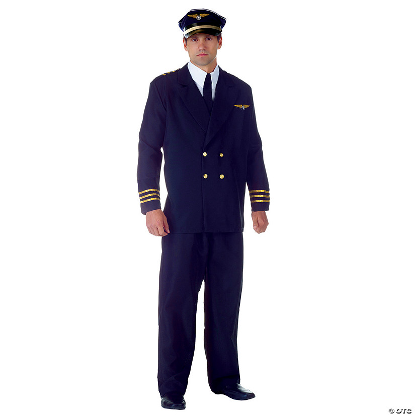 Men's Airline Captain Costume Image