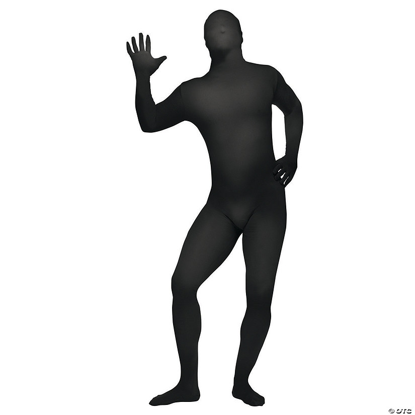 Men's Black Skin Suit Costume Image