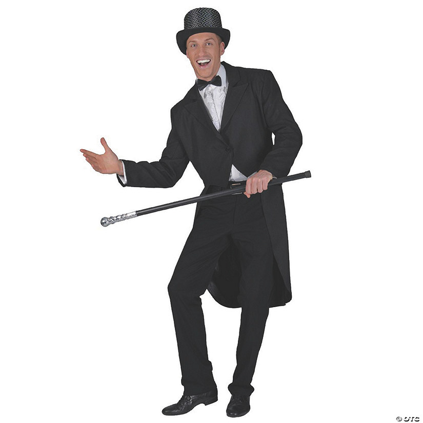 Men's Black Tailcoat Costume - Standard Image