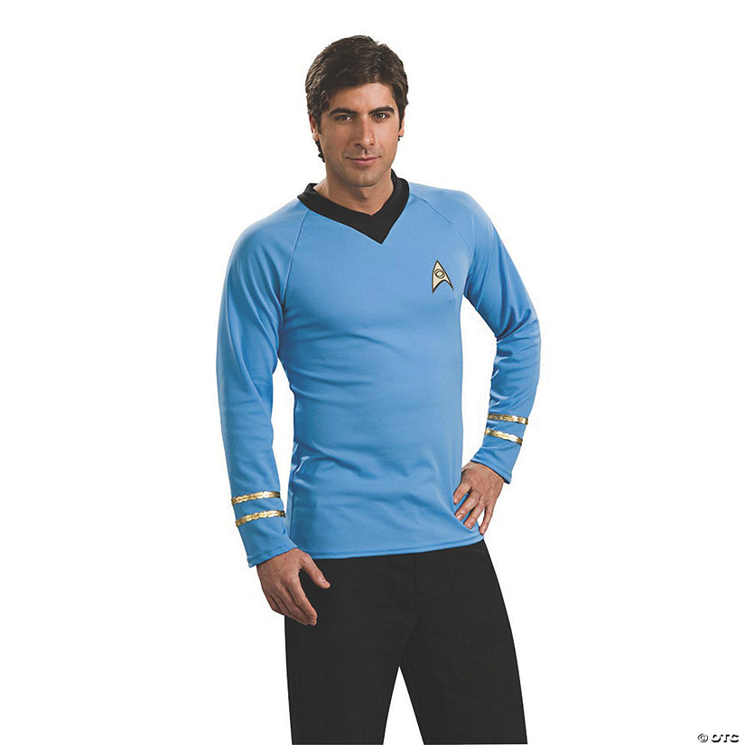 Men's Blue Classic Uniform Star Trek&#8482; Costume - Medium Image