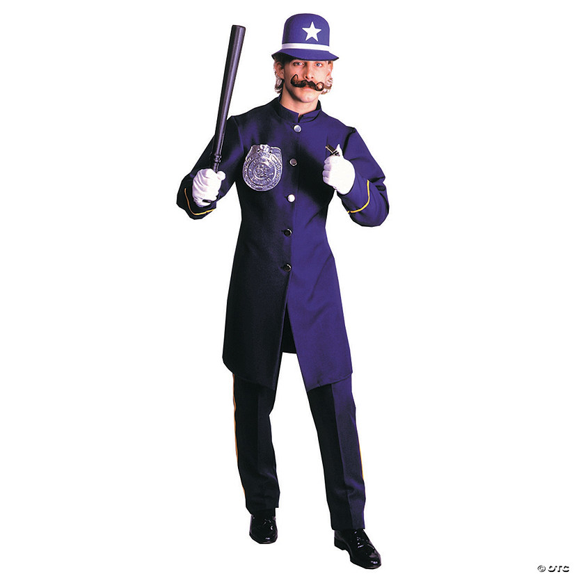 Men's Blue Keystone Cop Costume - Large Image