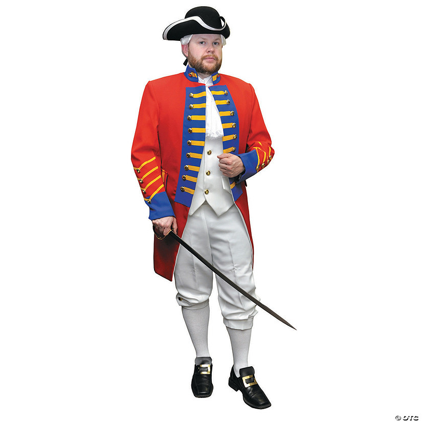 Men's British Revolution Officer Costume - Large Image