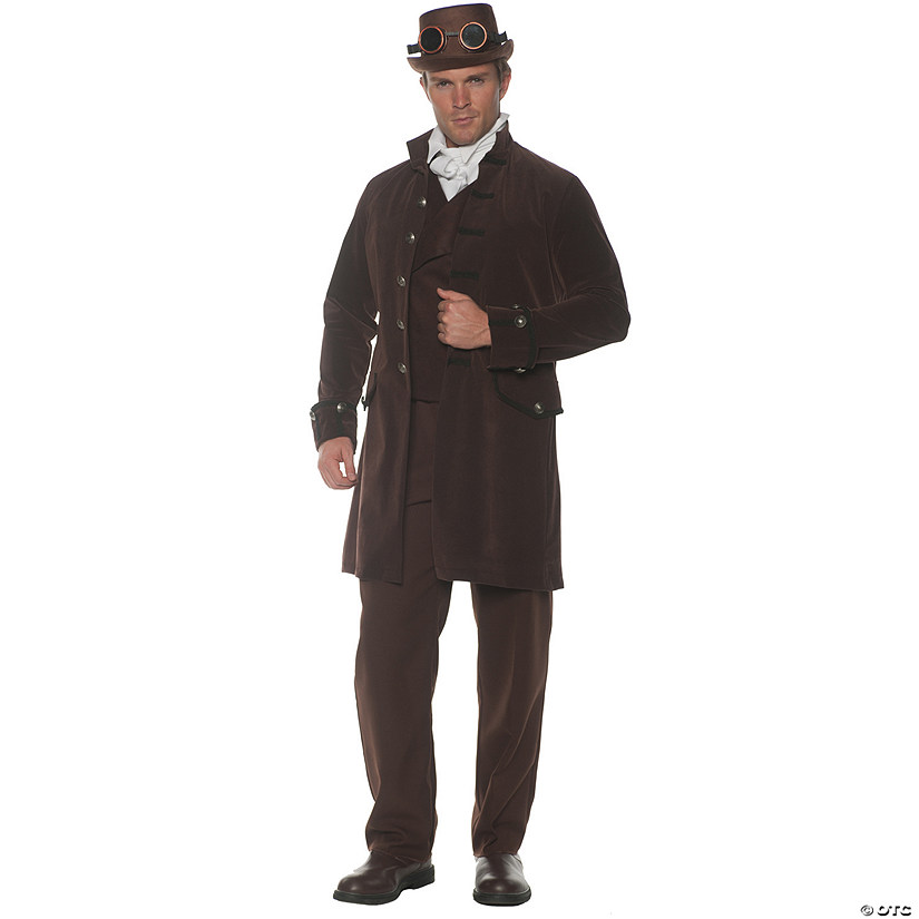Men's Brown Frock Coat Image