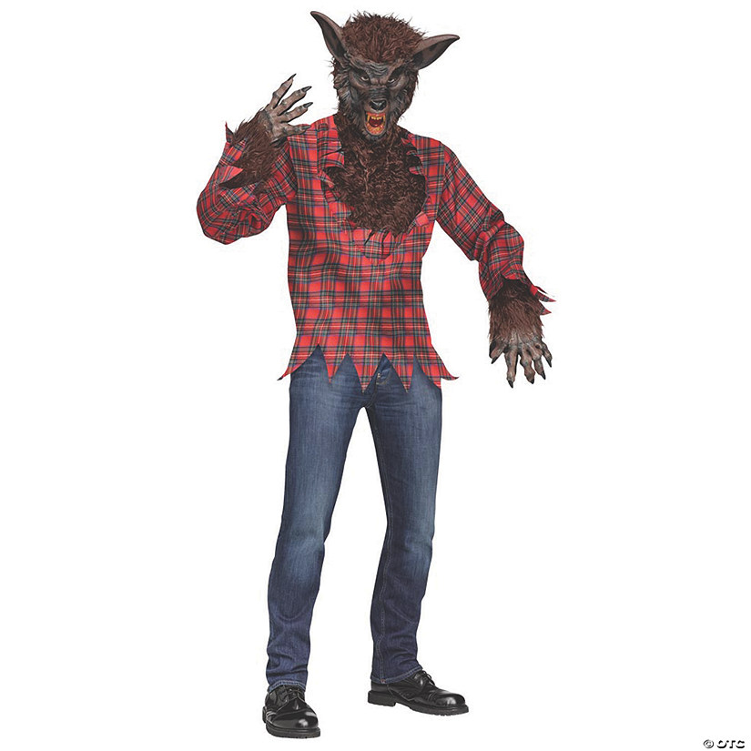 Men's Brown Werewolf Costume - Standard Image