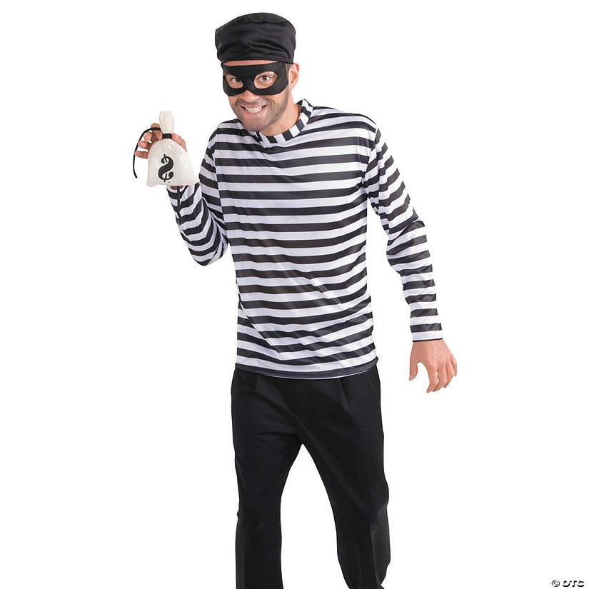 Men's Burglar Costume - Standard Image