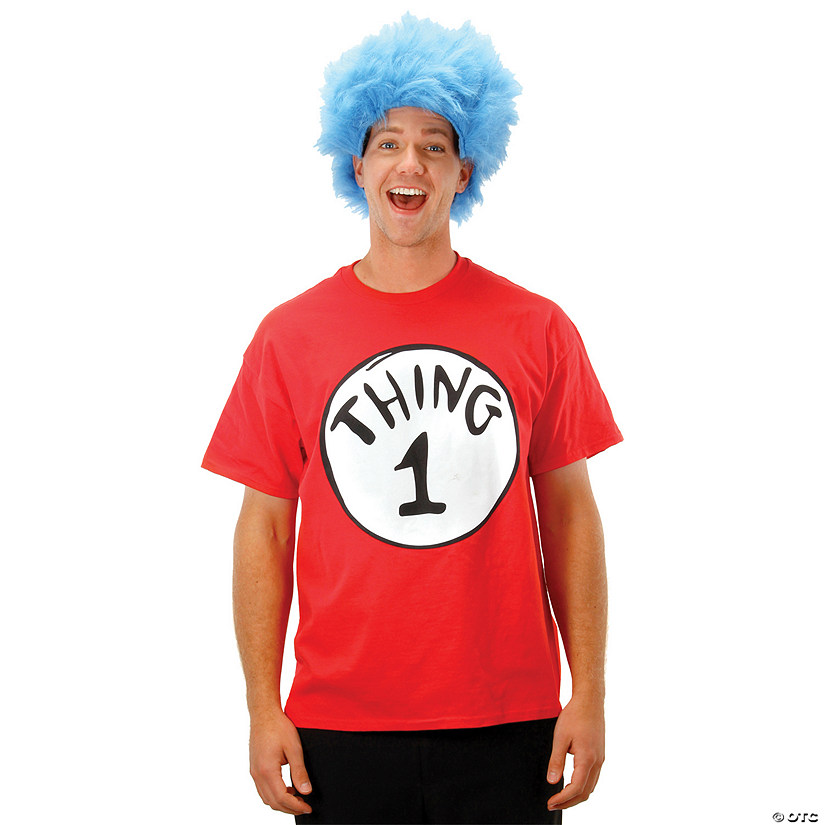 Men's Cat In The Hat Thing 1 Costume Kit Image