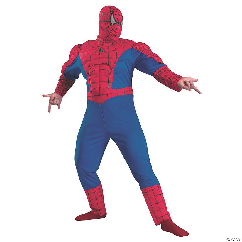 Men's Classic Muscle Chest Spider-Man&#8482; Costume - Standard Image