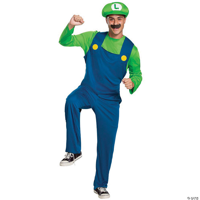 Men's Classic Super Mario Bros.&#8482; Luigi Costume - 38-40 Image